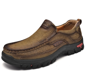 メンズ カジュアル　ローファー　革靴　 快適　ウオーキングシューズ　履きやすい　柔らか　アウトドア　PT366-3