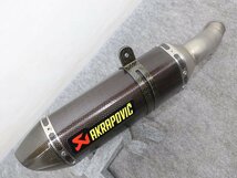 良品 ZX-6R 09～ ZX-6R(636) 13～ アクラポビッチ ステン/カーボン スリップオン AKRAPOVIC ◆返品可 T2C100K T02L 404_画像3