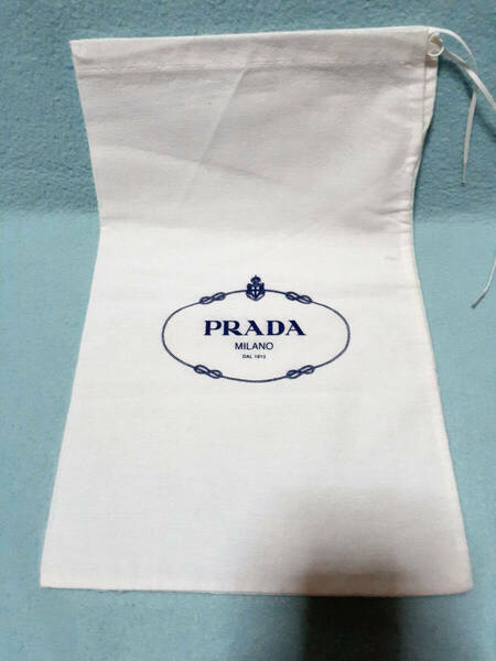 PRADA 保存袋 巾着袋 布 白 ホワイト//小物入れ 財布バッグ小物アクセサリーやコスメの保存に/検索プラダ バッグ靴ショップ ブランド (4)