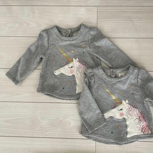 baby GAP トップス　トレーナー　90cm 2枚組　双子