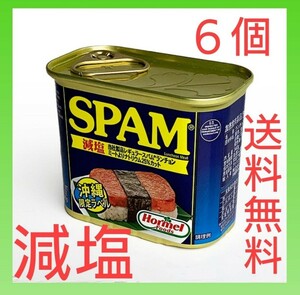 【送料無料】スパム SPAM 減塩 沖縄 ポークランチョンミート おつまみ 保存食 ランチョンミート 缶詰　
