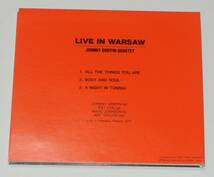 ☆ジョニー・グリフィン・カルテット／LIVE IN WARSAW NOCD-5672 デジパック仕様 ⑯☆_画像2