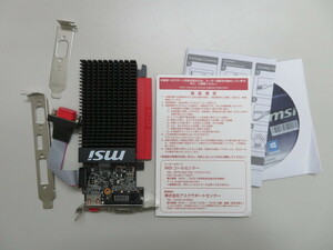 MSI製 GeForce GT710(PCI Express接続) LOW PROFILE対応 GT710 1GD3H LP