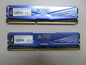 ADATA PC3-12800U （DDR3-1600） 4GB x 2枚組 合計8GB 240ピン DIMM （4713435795873）