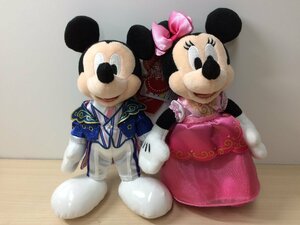 ディズニー 《未使用品》TDR トータリーミニーマウス ミッキー＆ミニー ぬいぐるみバッジセット バレンタインナイト 1A45 【60】