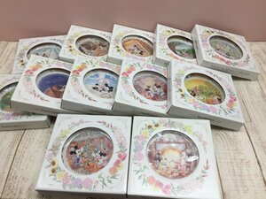 ◇ディズニー 《大量セット》TDL ミッキー＆ミニーコレクション 絵皿 プレート 12点 12か月 2R10 【大型】