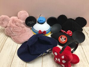 ◇ディズニー TDR ファンキャップ キャップ イヤーマフ ６点 ミッキー ミニー ドナルド 3X2 【80】