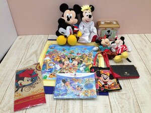 ◇ディズニー 《大量セット》ミッキー＆ミニー 10点 ぬいぐるみバッジ バンダナほか 4L53 【80】