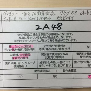 ディズニー 《未使用品》TDR40周年記念 クラブ33 club33限定 ミッキー＆ミニーぬいぐるみセット 2A48 【大型】の画像9