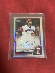 ネルソン・クルーズ MLB 2023 Topps World Baseball Classic NELSON CRUZ Auto 直筆サイン 