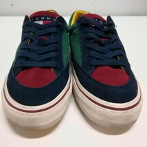 TOMMY JEANS トミージーンズ スニーカー シューズ 靴 27.5cm SKATE VARSITY VULC スケート バーシティ バルカ スエード ルーラルグリーン_画像10