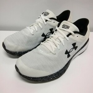 UNDER ARMOUR アンダーアーマー ランニングシューズ 靴 27.5cm ホワイト×ブラック CHARGED ESCAPE 3 チャージドエスケープ 3024912