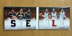 2012-13 Panini Preferred STEALS #1 LeBron James/Chris Paul/Igodara/Smith/Granger/Conley/Game Used jersey Booklet /199