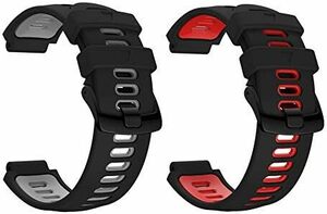 GARMINガーミン Foreathlete 235J 230J用 ベルト バンド 2色セット 交換バンド 交換ベルト シリコ