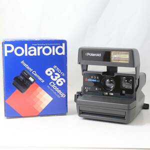 【外観良品/動作未確認/訳あり品/ジャンク】ポラロイド POLAROID 636 close up 元箱付き レトロ アンティーク オブジェ (同梱OK)S578