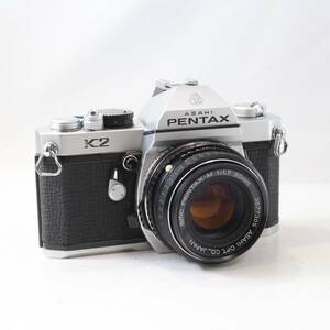 【外観良品/シャッター/露出計OK】ペンタックス PENTAX K2 シルバー ボディ smc PENTAX-M 50mm F1.7 カメラ レンズセット (同梱OK)s591