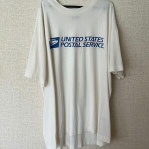 UNITED STATES POSTAL SERVICE 半袖Tシャツ USPS Tシャツ ホワイト 半袖 白 ロゴ 古着 XL