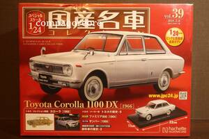 【未開封】金属製ミニカー トヨタカローラ1100ＤＸ 1966年◆アシェットスペシャルスケール1/24国産名車コレクションVol.39