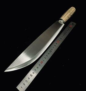 ［1-1-3］剣ナタ　狩猟刀　ナガサ　　ハンティングナイフ　猟師　マタギ　　キャンプ　アウトドア