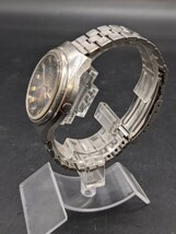 SEIKO セイコー　ELNIX エルニクス　0703-7000　腕時計　電磁テンプ式　シルバー×ブラウン文字盤　デイデイト　カットガラス_画像4