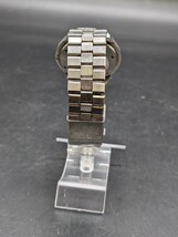 SEIKO セイコー　ELNIX エルニクス　0703-7000　腕時計　電磁テンプ式　シルバー×ブラウン文字盤　デイデイト　カットガラス_画像6