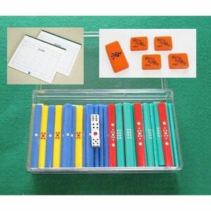 [ new goods ] mah-jong color point stick set ( rhinoceros koro* higashi south * yakitori * record . attaching )