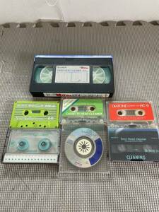 2.25 ヘッドクリーナー 大量セット　約7点　カセットテープ 、ビデオテープ、8mm.cd用　SONY Maxell Technics Diatone 日立　Scotch