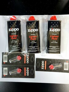 新品未使用　ZIPPO　ジッポーオイル　小缶　133ml　3本+フリント(着火石)3本セット