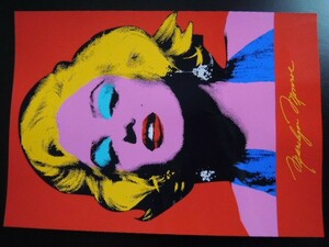 A4 額付き ポスター マリリンモンロー Marilyn Monroe サイン 赤 アンディーウォーホル アート 額装済み フォトフレーム 