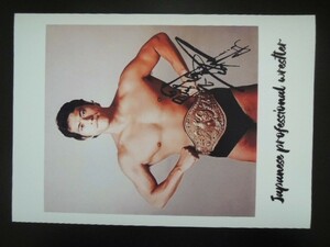 A4 額付き ポスター アントニオ猪木 Antonio inoki 闘魂 Japanese professional wrester