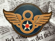 ＝★Leather craft★第８空軍章 -Eighth Airforce- Patch★＝(Wide Wing Version)_画像1