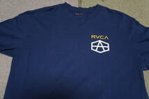 送込み 新品 RVCA ルーカ 希少 完売 アンドリューレイノルズ しぐネーチャー ロングスリーブTシャツ ブルー スケボー サーフ _画像2