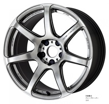 WORK EMOTION T7R トヨタ マークX DBA-GRX120 1ピース ホイール 1本【18×8.5J 5-114.3 INSET45 グリミットシルバー】_画像2