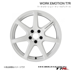 WORK EMOTION T7R マツダ RX－8 LA-SE3P 1ピース ホイール 1本【17×7J 5-114.3 INSET38 ホワイト】