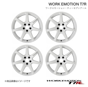 WORK EMOTION T7R レクサス IS250C DBA-GSE20 1ピース ホイール 4本 1台分【17×7J 5-114.3 INSET38 ホワイト】