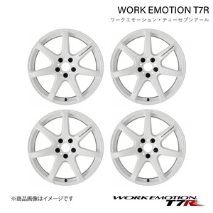 WORK EMOTION T7R トヨタ カローラ ツーリング 3BA-ZRE212W 1ピース ホイール 4本 1台分【18×7.5J 5-100 INSET47 ホワイト】