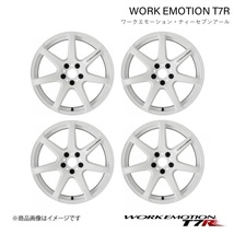 WORK EMOTION T7R トヨタ ヴィッツ DBA-NCP131 1ピース ホイール 4本 1台分【16×6.5J 4-100 INSET42 ホワイト】_画像1