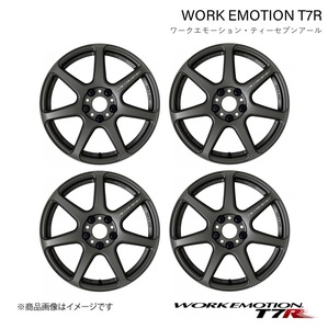 WORK EMOTION T7R トヨタ ist DBA-NCP110 1ピース ホイール 4本 1台分【18×7.5J 5-100 INSET38 マットカーボン】