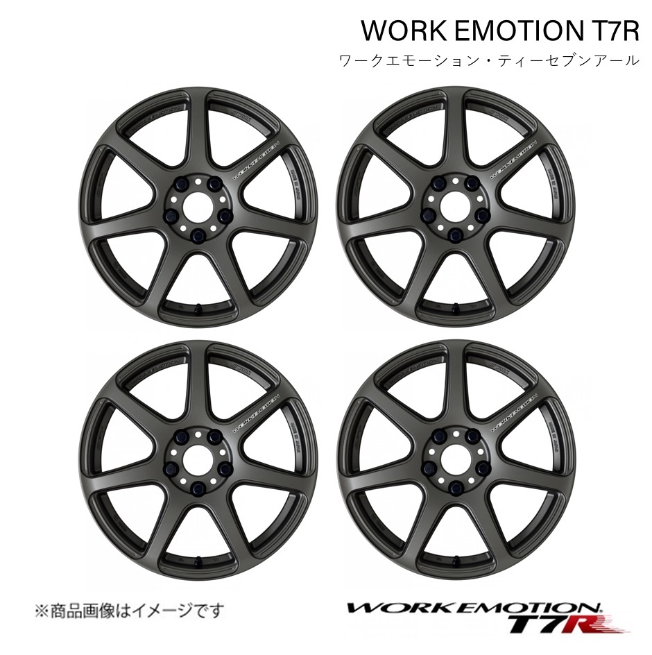 WORK EMOTION T7R スバル XV DBA-GT3 1ピース ホイール 4本 1台分【17×7J 5-100 INSET53 マットカーボン】