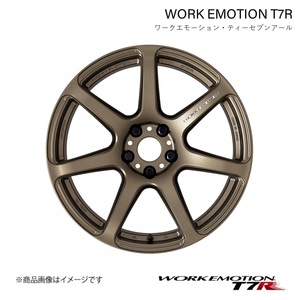 WORK EMOTION T7R トヨタ ヴィッツ DBA-NSP130 1ピース ホイール 1本【16×6.5J 4-100 INSET42 アッシュドチタン】