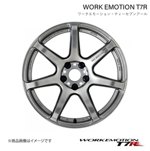 WORK EMOTION T7R トヨタ ノア/ヴォクシー 2WD DBA-ZRR80G 1ピース ホイール 1本【17×7J 5-114.3 INSET53 グリミットシルバー】
