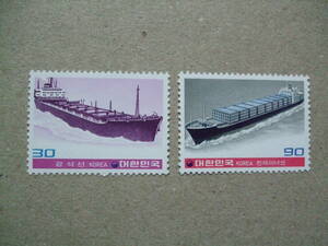 韓国　１９８１年　船舶シリーズ【第２集】　２種完　未使用美品