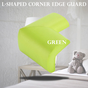  angle for L character type corner guard same color 4 piece set ( green )
