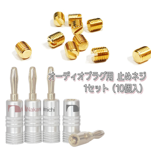 イモネジ 4mm バナナプラグ用 オーディオプラグ用 止めネジ グラブネジ 小ねじ 直径3mm 長さ4mm 10個セット