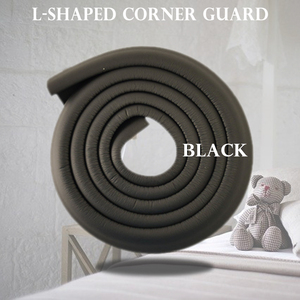  black corner guard L character type total length approximately 2m corner cushion injury prevention impact absorption cushion baby child safety 