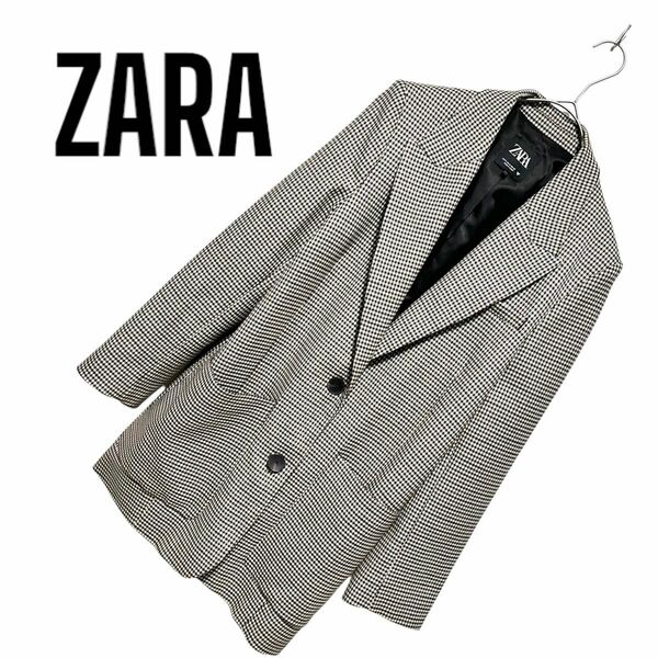 ZARA チェック柄テーラードジャケット