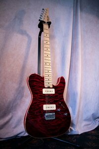 ♪SCHECTER KR-1/P-FIX See Through Red シェクター エレキギター P90 キルトトップ ☆D0226