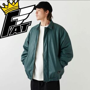 美品　FAT QUEENS 革ジャン　Lサイズ　GREEN