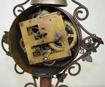 [IM] アンソニア クロックカンパニー アンティーク　機械 置時計 1877年製？　明治頃　真鍮製　ゼンマイ式 アメリカ製_画像7