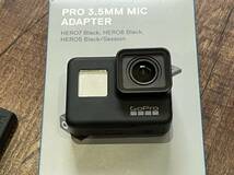 中古品！☆Go Pro HERO7 Black☆ 国内正規品 動作確認済み 付属品多数 純正バッテリー/3.5mmマイクアダプター_画像5